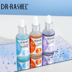 DR RASHEL Skin Care Daily Routine Serum Pack of 3 vitamin c, retinol Hyaluronic Acid Face Serum