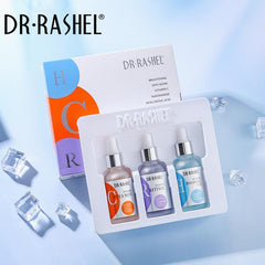 DR RASHEL Skin Care Daily Routine Serum Pack of 3 vitamin c, retinol Hyaluronic Acid Face Serum