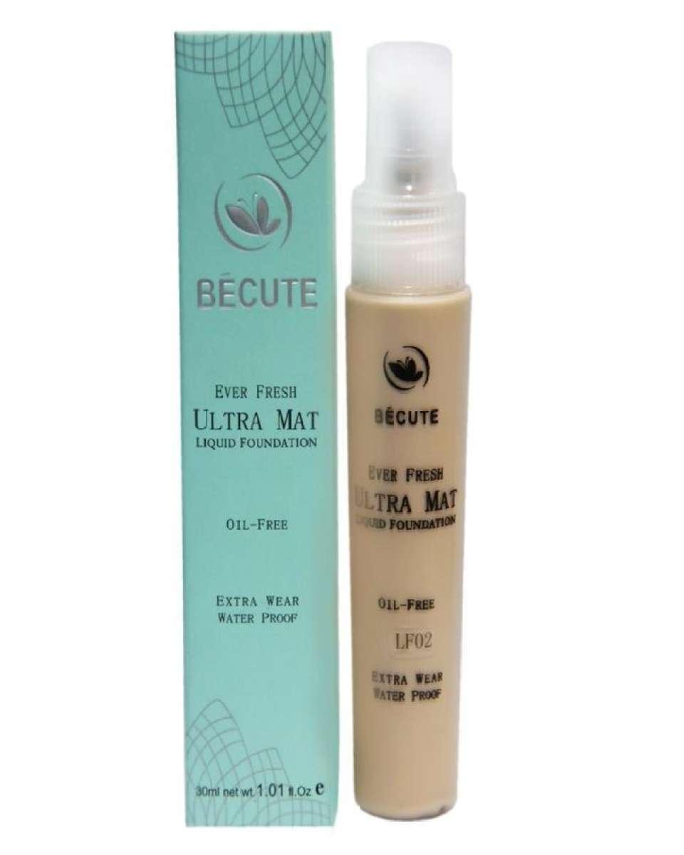 Be Cute Ultra Matt Liquid Foundation Oil Free For Women Becute 30ml LF-02