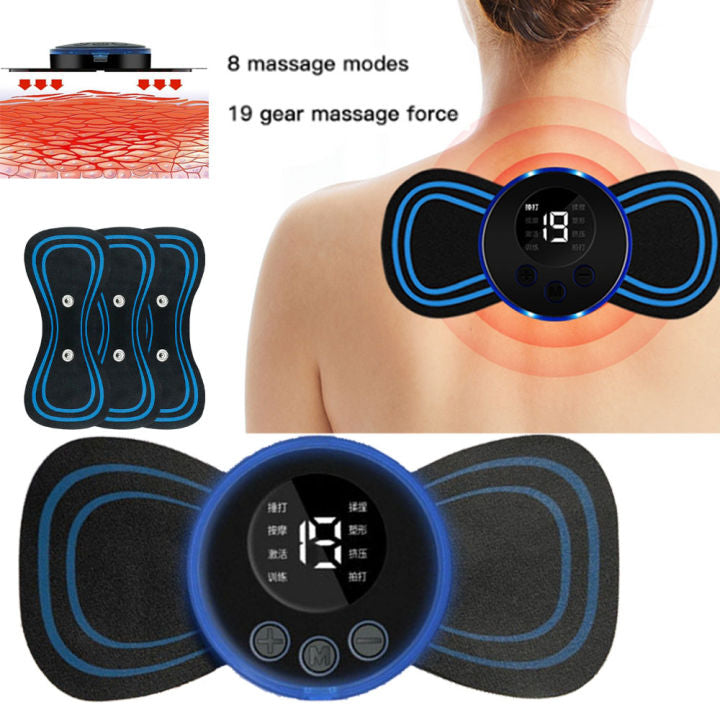 Mini Body Massager Portable and Rechargeable Microcurrent Mini Pain Relief Neck Massager