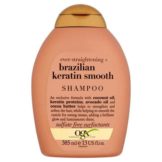 OGX Brazilian Keratin Smooth Shampoo Sulfate Free 385ml