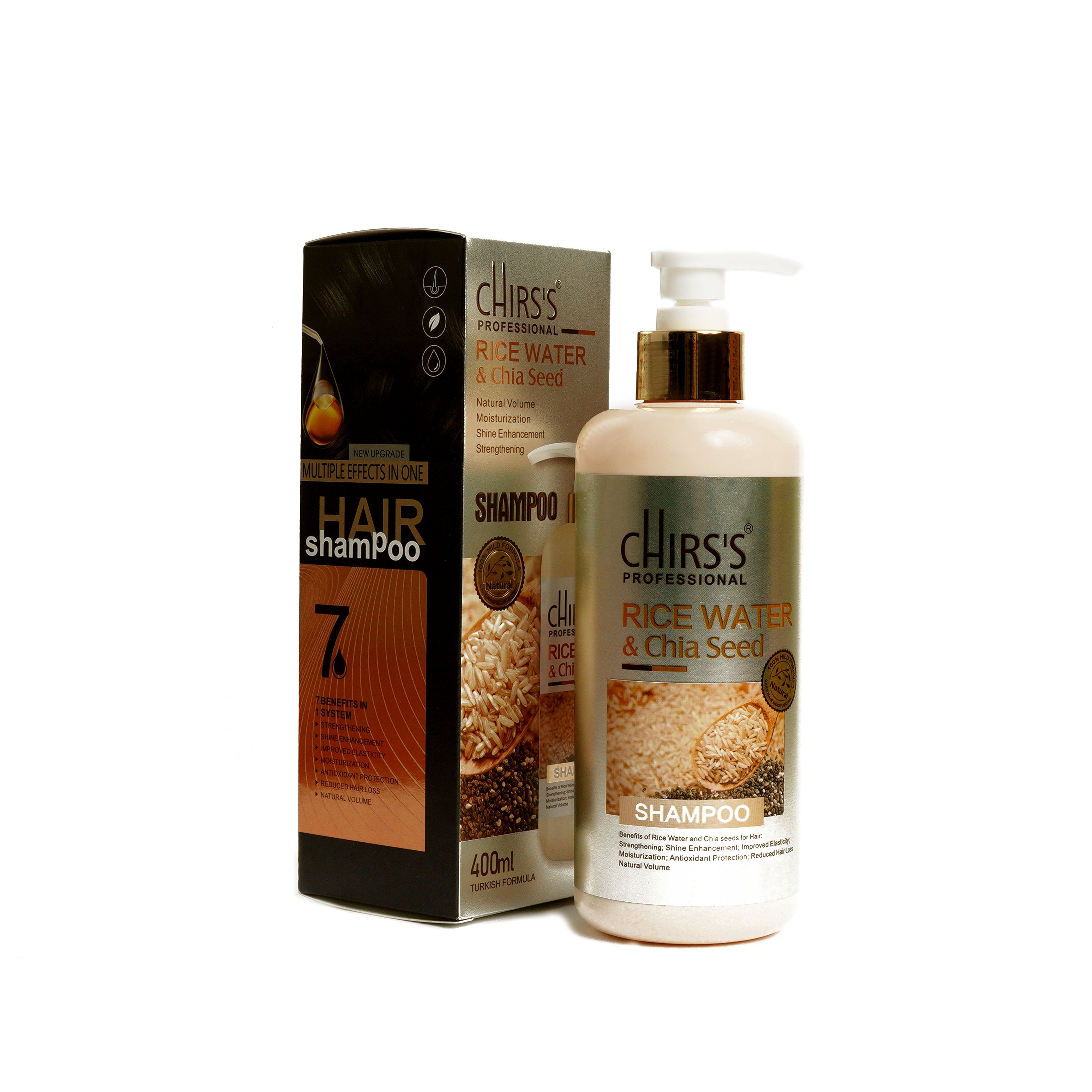 Chirs's Rice Water & Chia Seed Shampoo 400 ml