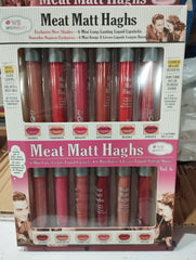 Meat Matt Lipgloss Tray Pack of 12 Red Nude mix colours Collection