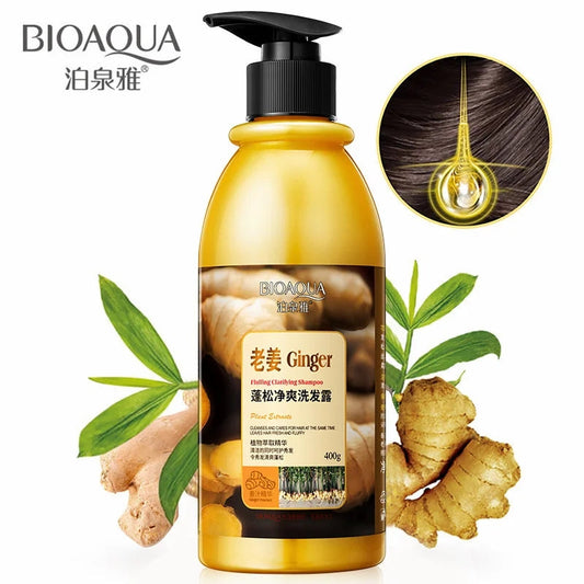 BIOAQUA Plant Extract Fluffy and Refreshing Ginger Shampoo