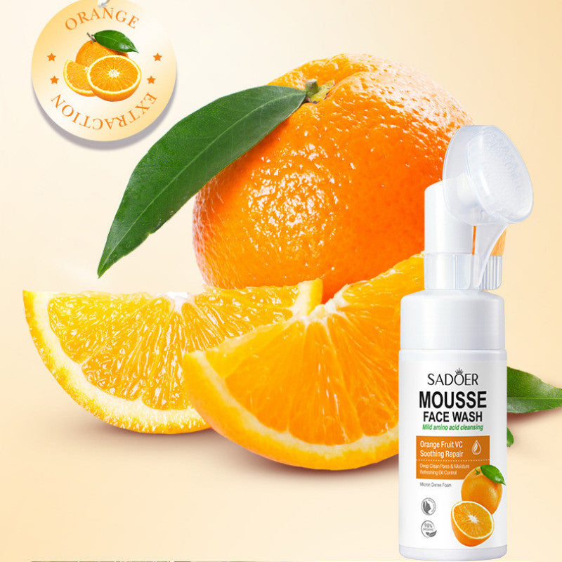 SADOER Orange VC Mild Amino Acid Cleansing Mousse Face Wash 120ml