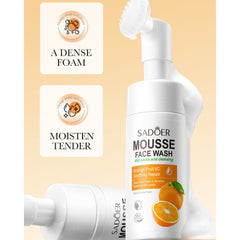 SADOER Orange VC Mild Amino Acid Cleansing Mousse Face Wash 120ml