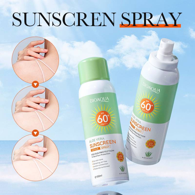 Bioaqua Spf60+ Pa+++ Aloe Vera Sunscreen Repair Spray 150ml