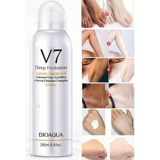 BIOAQUA V7 Deep Hydration Body Spray Instant Whitening Sunscreen