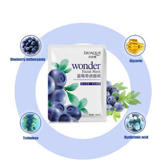 BIOAQUA Natural Blueberry Wonder Facial Sheet Mask