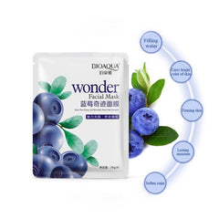 BIOAQUA Natural Blueberry Wonder Facial Sheet Mask